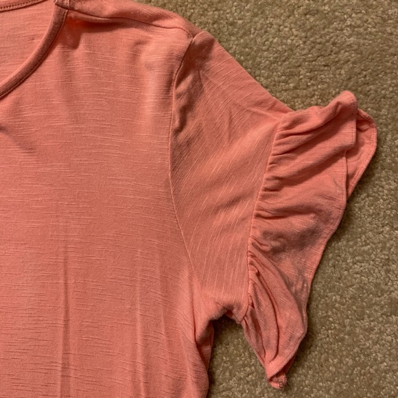 LOFT Outlet ruffle sleeve tee - Picture 3 of 4